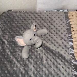 Gray Elephant Baby Blanket